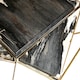 image 4 of Distinctive Dark Petrified Wood Coffee Table, Natural Design Modern Coffee Table, Elegant Decorative Table | Brown