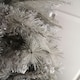 image 2 of 2.1m (7ft) Silver Glitter Tip Fir Festive Christmas Tree in Grey PVC