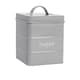 image 1 of Harbour Housewares Vintage Metal Kitchen Sugar Canister - Grey