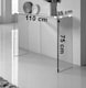 image 5 of Crystal Large Stylish Curved Glass Hallway Console Table | Clear | Clear