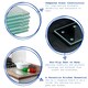 image 2 of Harbour Housewares Clear Glass Kitchen Chopping Board - 50 x 40cm - Cutting Board Worktop Saver Worksurface Protector Glass Chopping Board Clear