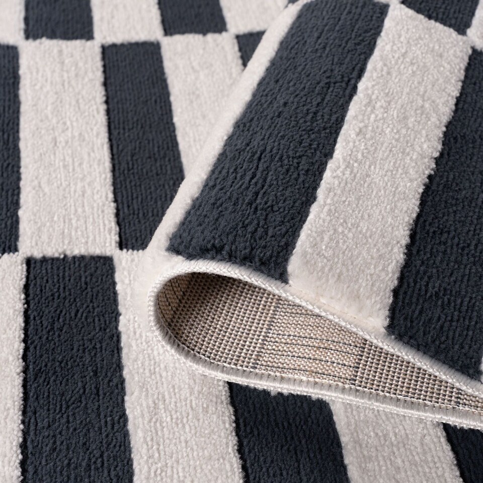 image 1 of The Rugs Loft Collection Striped Living Room Area Floor Rug and Runners Soft Pile