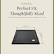 image 5 of Balterley Premium Square Shower Tray | Grey | Grey Slate | 1