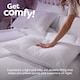 image 5 of Slumberdown Comfy Home, Medium Support Pillow White | 4 Pack
