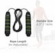 image 3 of UBUNG Skipping Rope Fitness Jump Rope with Tangle Free with Foam Handles Green 3m