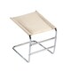 image 1 of Greenhurst Beige Footrest with Chrome Frame – Ergonomic Leg Support for Relaxation & Improved Circulation Brown | Beige
