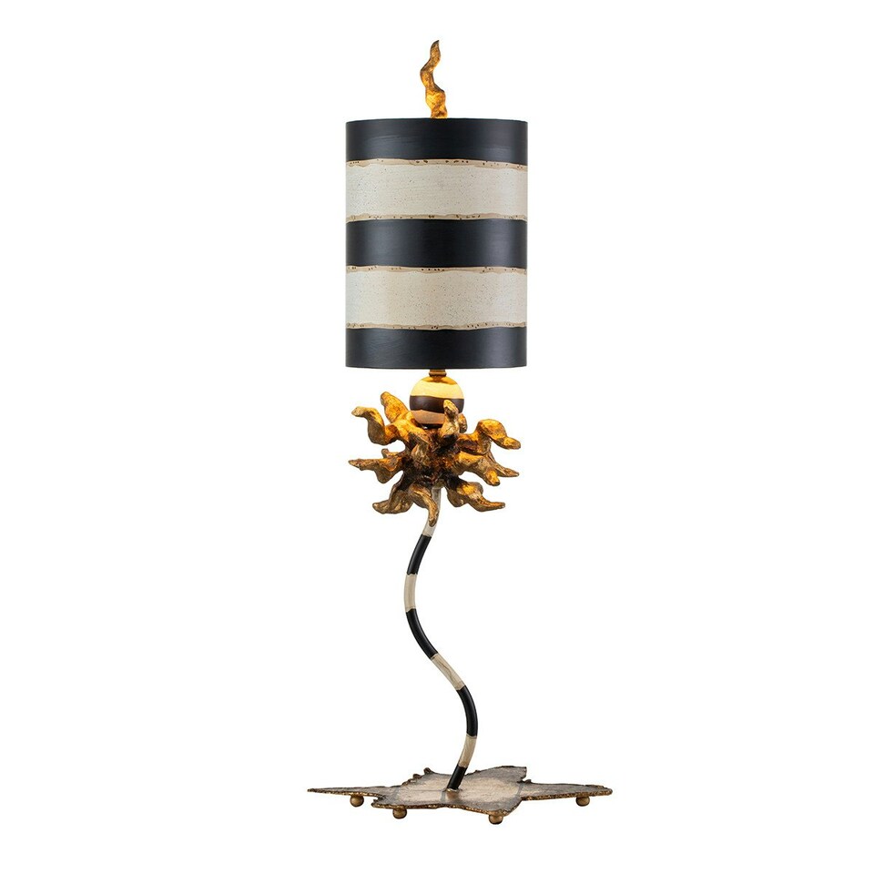 image 1 of Dominique 1 Light Table Lamp Gold Leaf, E27