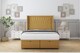 image 1 of Sloomy Rutherford Mustard Plush Ottoman Bed Base With 54" Wingback Headboard 2'6 Small Single | Gold | Mustard | Small Single | 1