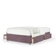 image 1 of Super Ortho Orthopaedic Mauve Naples Velvet 4 Drawer Divan Set King Size
