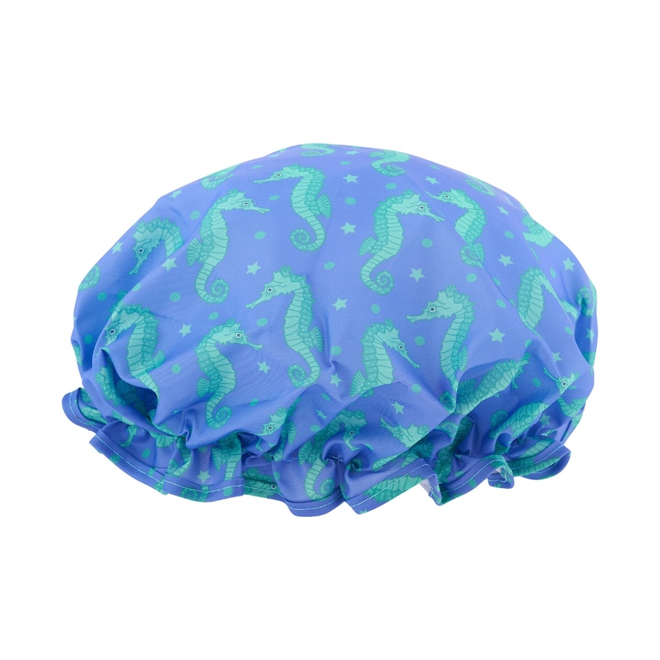 image 1 of SMUG Shower Cap - Seahorse Print