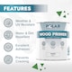 image 3 of Polar Wood Primer Undercoat Water Based Interior & Exterior | White | White | 1 litre