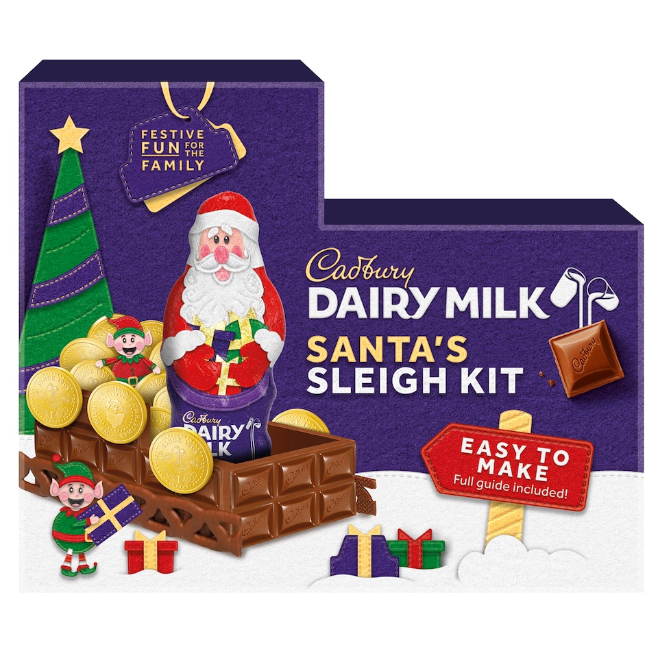 image 1 of Cadbury Santa's Chocolate Sleigh Build Your Own Kit