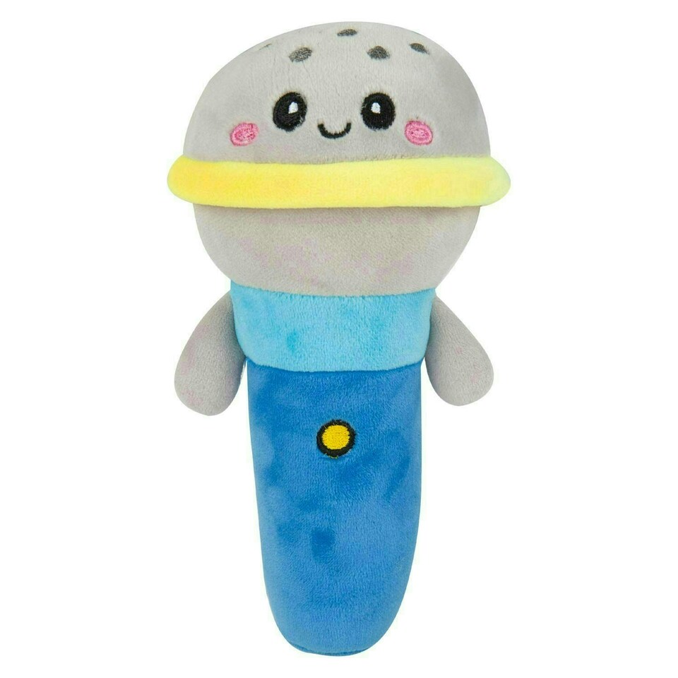 image 1 of Microphone Soft Toy Cute Plushie Huggable Cuddly Stuffed Toy 16cm Blue