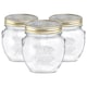 image 1 of Bormioli Rocco Quattro Stagioni Glass Storage Jars - 500ml - Pack of 3