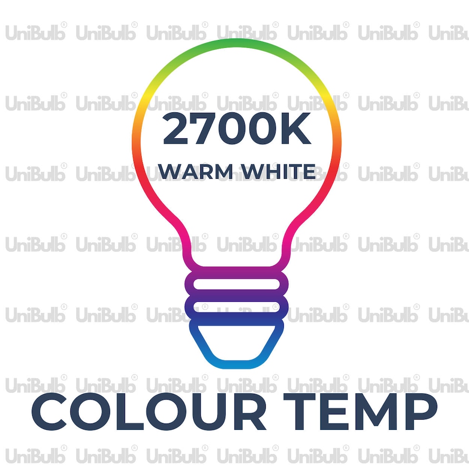 image 1 of UniBulb LED Golf Ball E27 470lm 4.2W 2700K (Warm White) Light Bulb - Pack of 1 | White | Warm White | 1