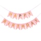 image 1 of Happy Birthday Banner Peach Pink