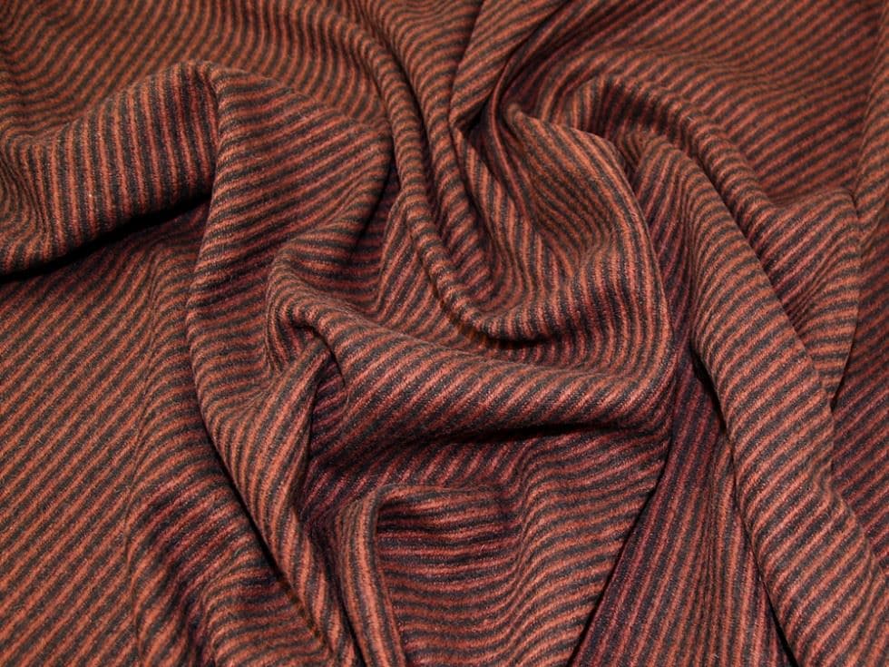 Lady McElroy Terracotta 100% Pure Wool Coating Dressmaking Fabric, 145cm / 57" Wide - per metre