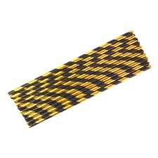 Party Straws (10pk) - Black & Gold
