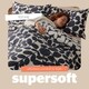 image 4 of Silentnight Coverless 10.5 Tog Duvet and Pillowcase Set, Leaf Print Blue | Single
