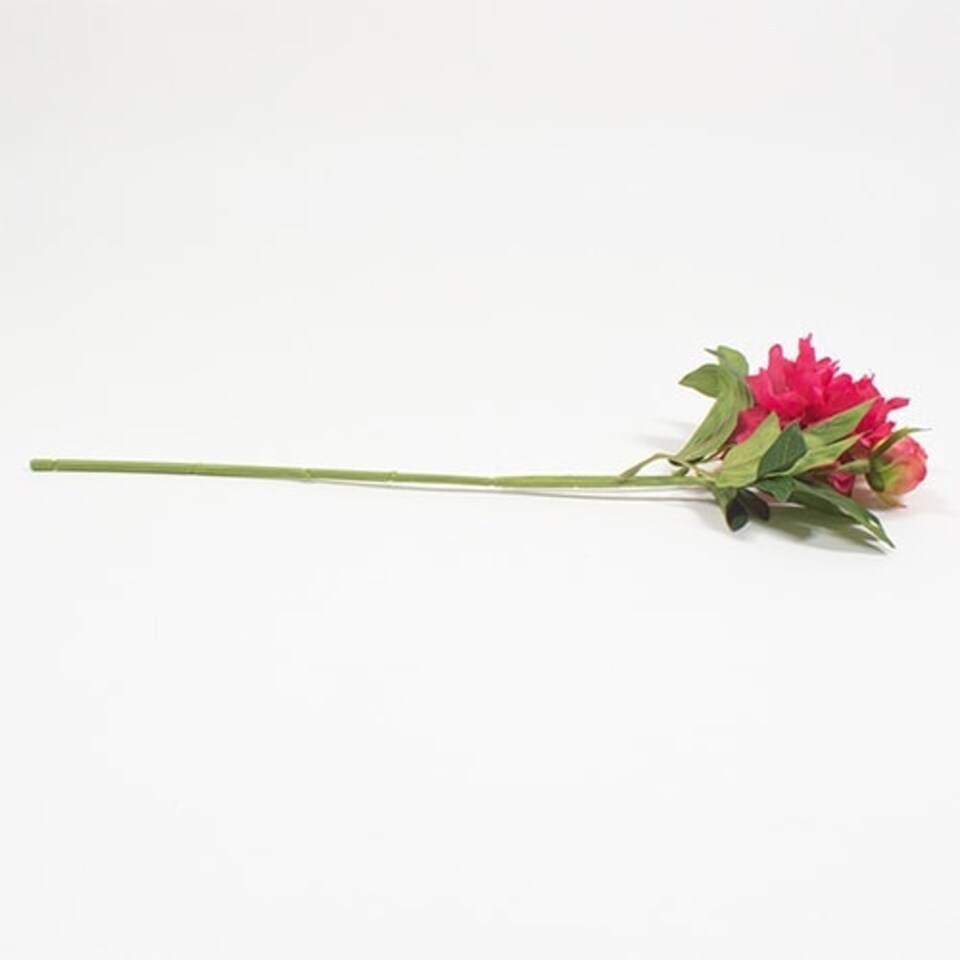 image 1 of Hot Pink Peony with Gems Artificial Flower Decoration 49cm