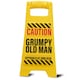 image 1 of Desk Warning Sign - Grumpy Old Man