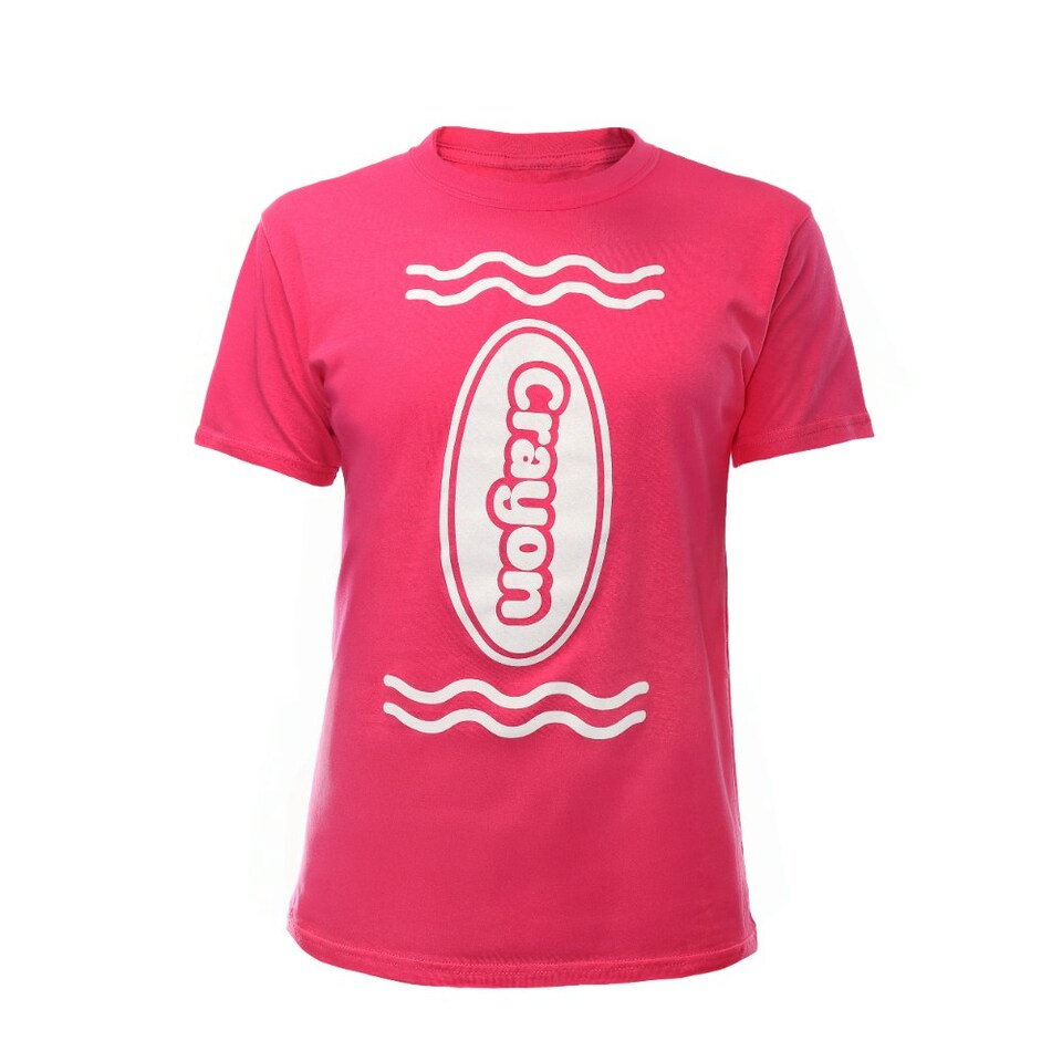 image 1 of Pink Crayon T-Shirt Pink | 2XL