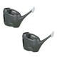 image 2 of 2 x 6 Litre Green Slimline Watering Can For Easy Pouring With Rose Head
