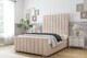 image 2 of Sloomy California Sand Naples Bed Frame With 50" Upholstered Headboard 3' Single