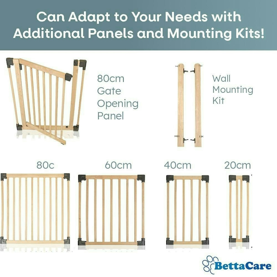 image 1 of Bettacare Wooden Dog Pen, Pentagon, 5 x 120cm, Natural Wood, 76cm High, Dog Pen for Pets Dogs and Puppy, Dog Playpen Cream