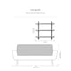 image 7 of Oliver Floating Shelves - 3 Tier Solid Wood Wall Shelf
