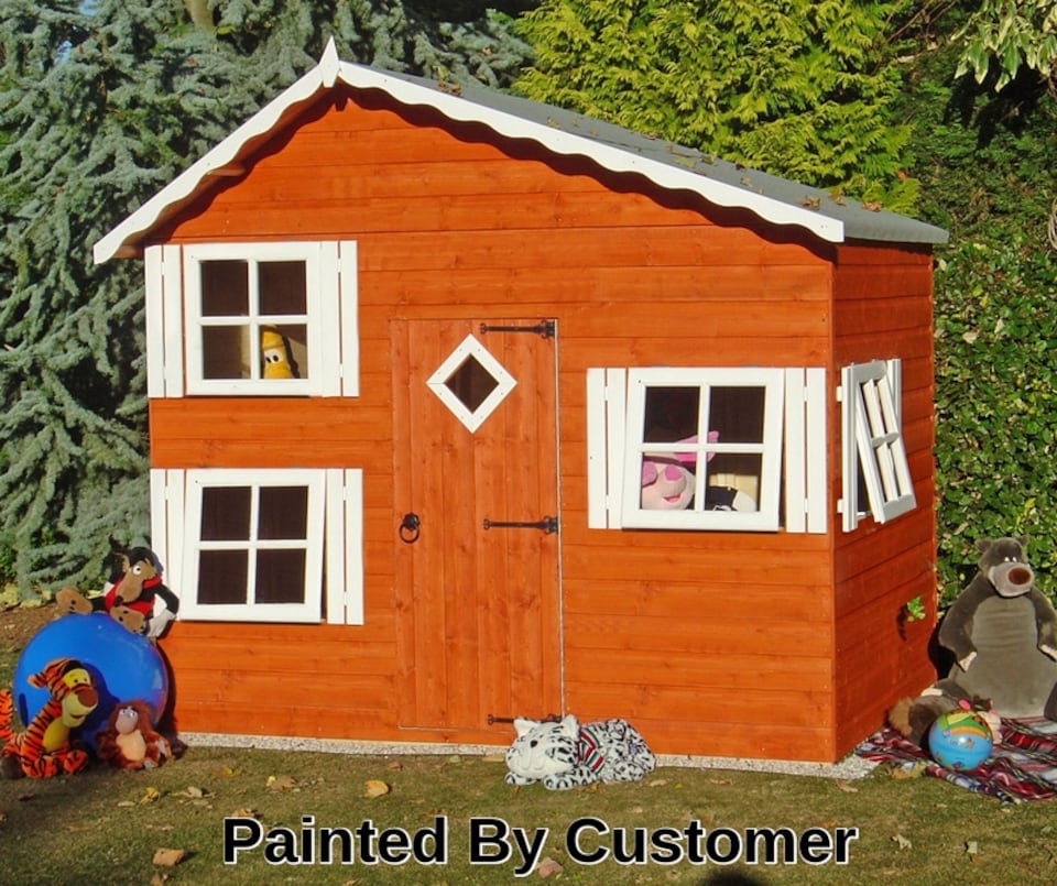 image 1 of Loft Playhouse Kid's Wendy House | Brown