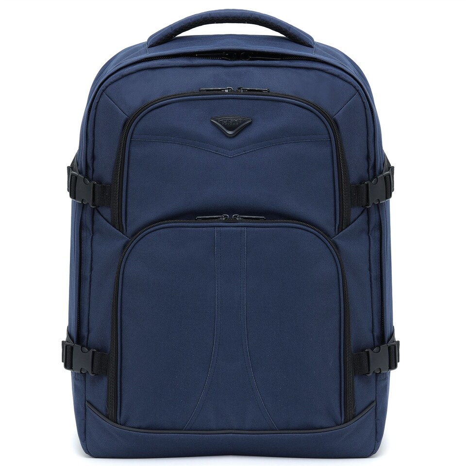image 1 of Flight Knight Underseat Backpack 45x36x20cm easyJet Free Carry On for Travelling USB Port Padded Comfortable Backpack - Carry On Luggage - Navy | Blue | Navy | 1