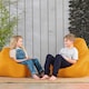 image 4 of Kids High Back Bean Bag Ochre Yellow Indoor Outdoor Childrens Bean Bags