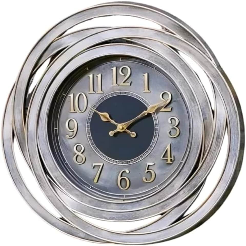 image 1 of Marco Paul 51cm Grey Abstract Wall Clock Grey