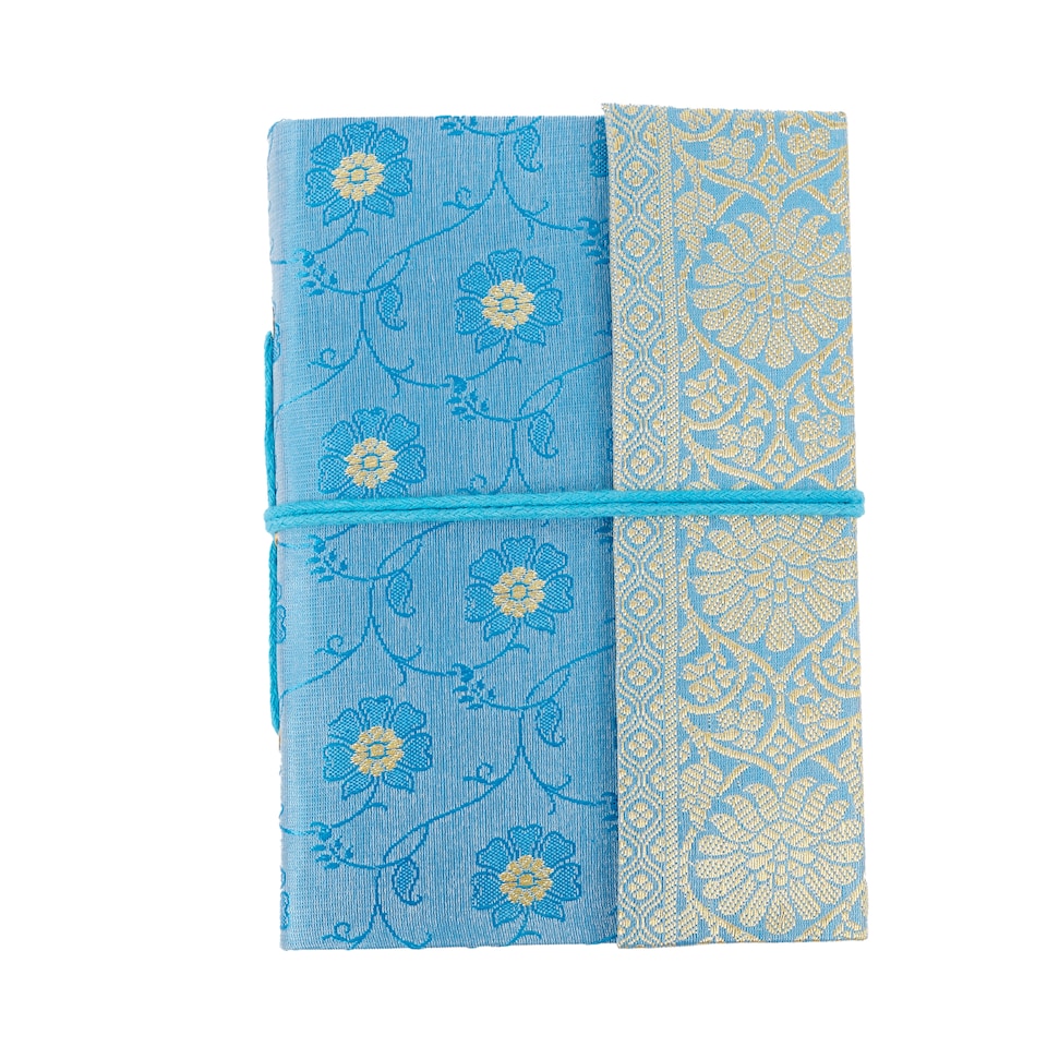 image 1 of Medium Sari Fabric Notebook
