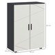 image 3 of kleankin Bathroom Storage Cabinet, Small Bathroom Cabinet with Soft Close Doors
