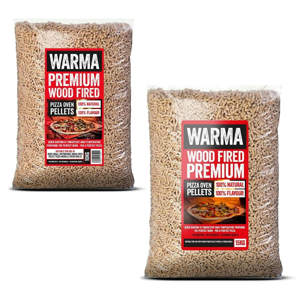 image 1 of Warma Pizza Oven Wood Pellets - 1 x 10kg & 1 x 15kg