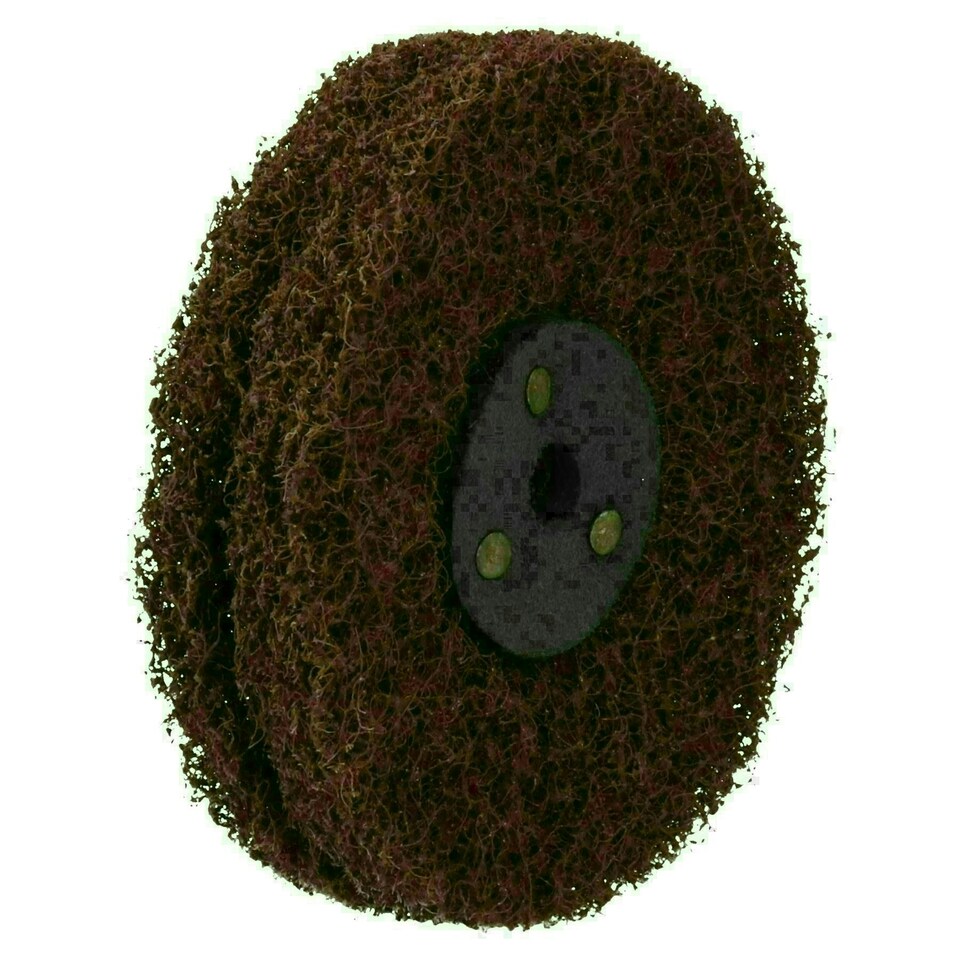 image 1 of Coarse Abrasive Scotch Mop Rust Paint Removal Polishing Buffing 4" x 2 Row
