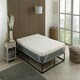 image 3 of Cool Quilted Memory Foam Mattress Topper - 2" Deep, Pressure-Relieving Support White | Double