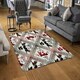 image 2 of Egyptian Hieroglyphs in Red & Black (Rug) Multi | Medium: 80x150cm