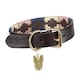 image 2 of Shires Drover Polo Dog Collar Purple | Colour: Yellow/Dark Green/Purple
Size: XX-Small | XS