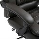 image 8 of HOMCOM PU Leather Executive Office Chair with Retractable Footrest, Brown