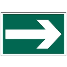 Scan Arrow Symbol - Pvc Sign 300 X 200mm - Multi Colour - 200 x 300mm