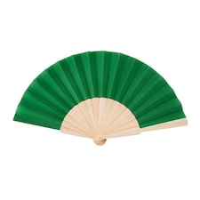 MidOcean Fanny Wood Wood Handheld Fan - Green - One Size