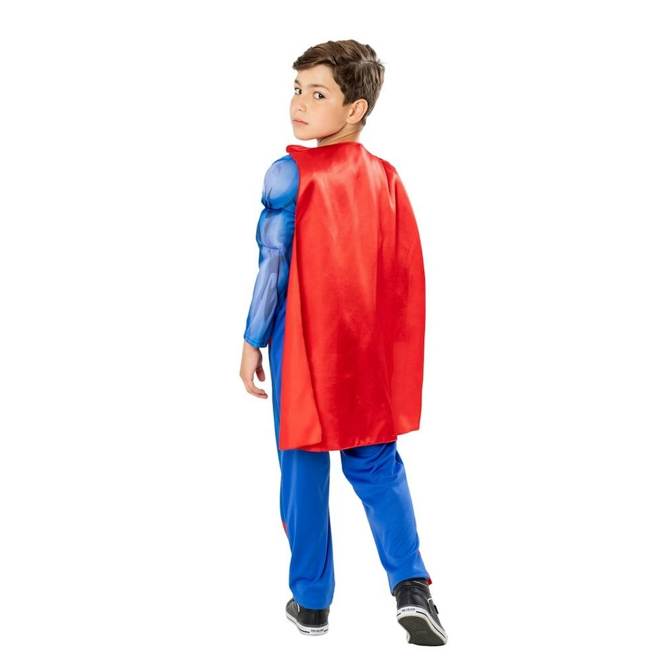 image 1 of Superman Childrens/Kids Costume - Blue/Red - 3-4 Years 3