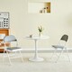 image 6 of Set of 2 Folding Dining Chairs Metal Frame Padded Seats