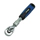image 2 of 1/4in Drive Telescopic Extendable Ratchet 72 Teeth Quick Release 180 - 230mm