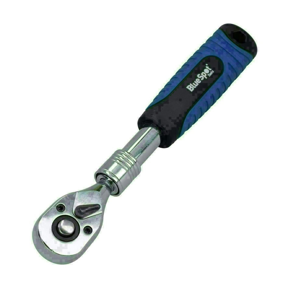 image 1 of 1/4in Drive Telescopic Extendable Ratchet 72 Teeth Quick Release 180 - 230mm