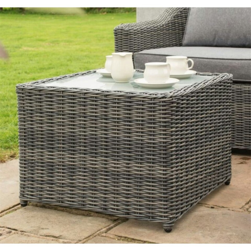 image 1 of 5 Seater Grey Weave Lounge Corner Set