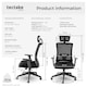 image 6 of Office Chair Phoebe - ergonomic shape, lumbar support, adjustable headrest